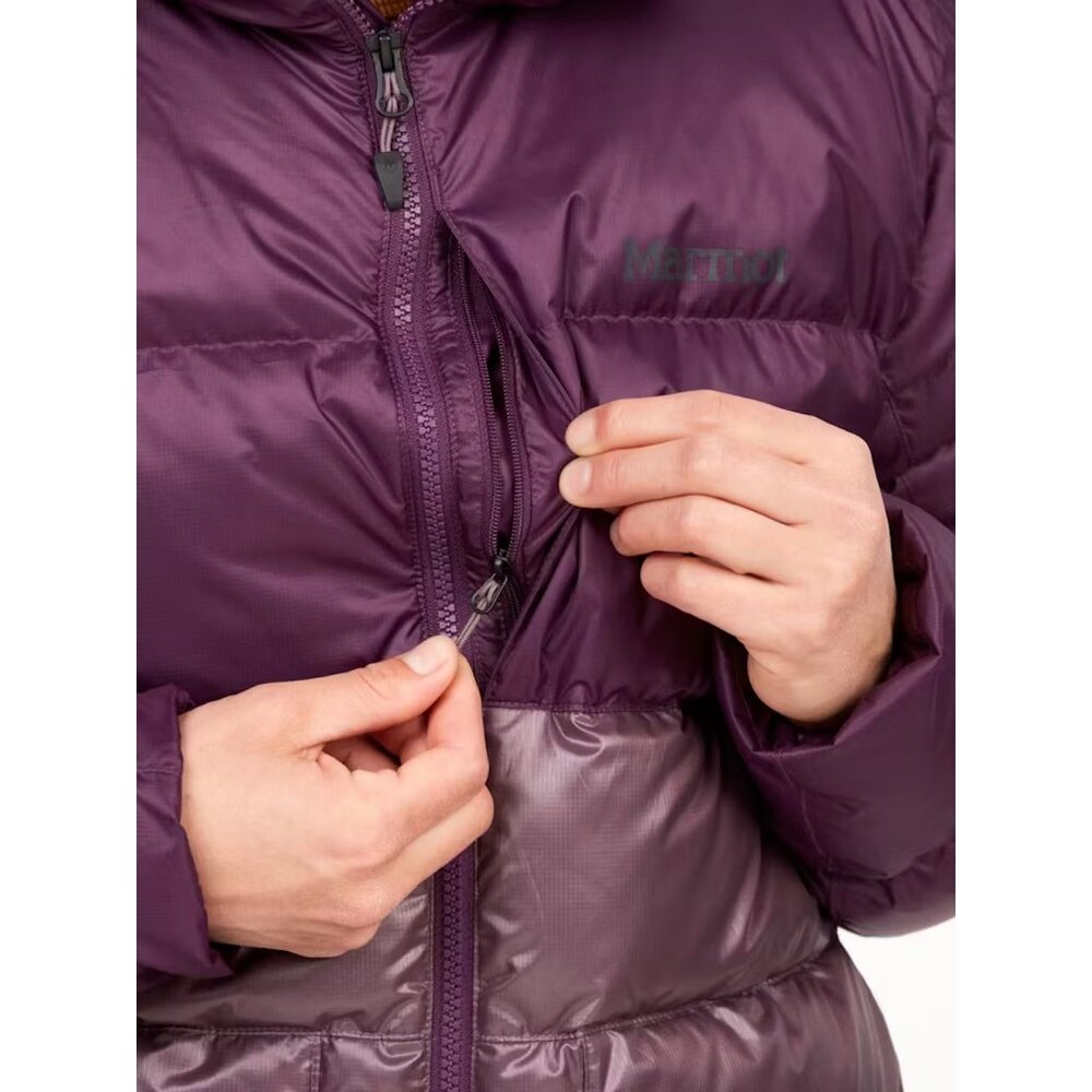 MARMOT Guides Down Womens Hooded Parka/Jacket/Coat Purple Fig/Hazy NEW $275 - Picture 5 of 8